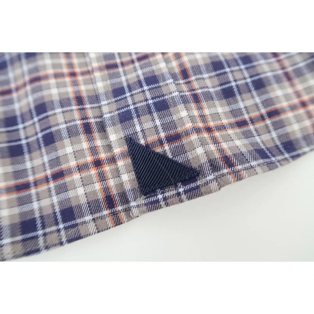 UNTUCKit Shirt‎ Mens XXXL Button Up Wrinkle Free Marchesi Plaid Flannel Size 3XL